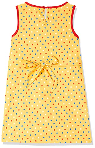 Image of Easybuy Girl's Cotton A-Line Knee-Length Casual Dress (AU21HG05GX Yellow 6Y)