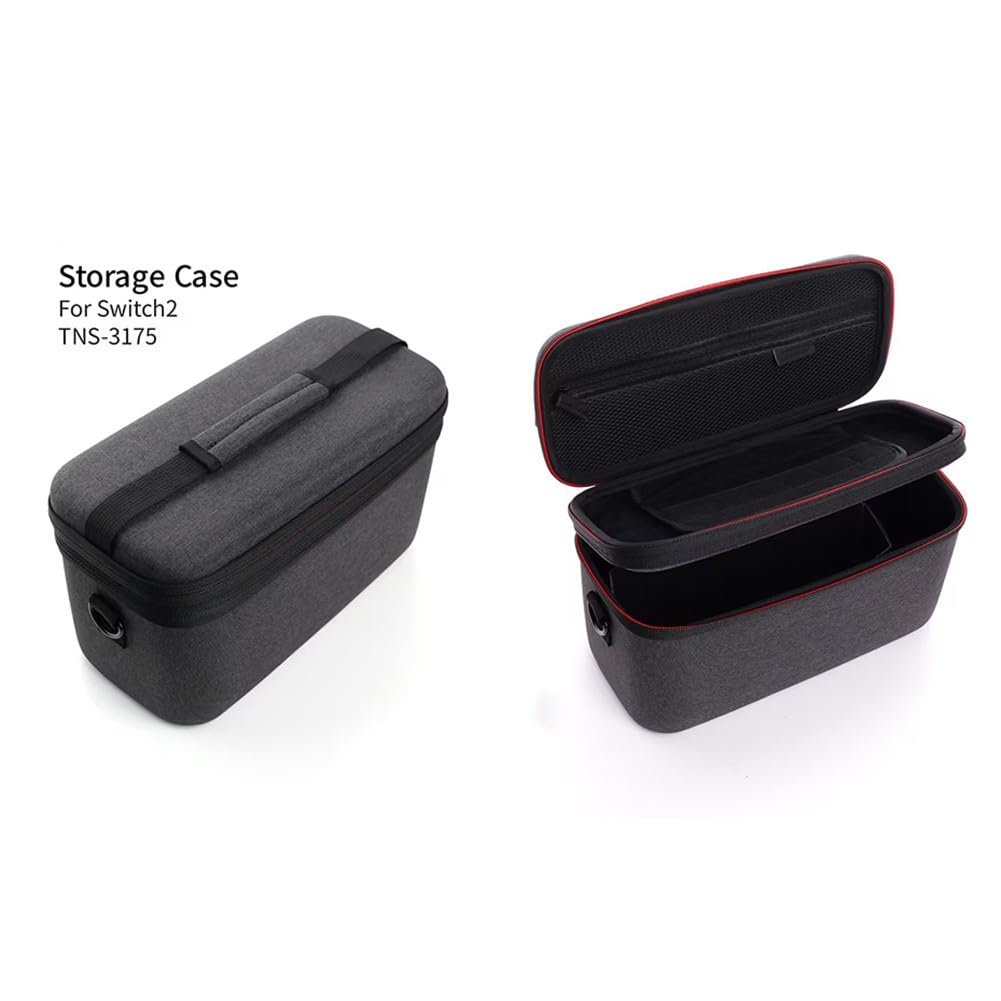 Custodia rigida portatile per Nintendo Switch 2, custodia da viaggio in EVA con rivestimento morbido, 29 x 16 x 17 cm, nero