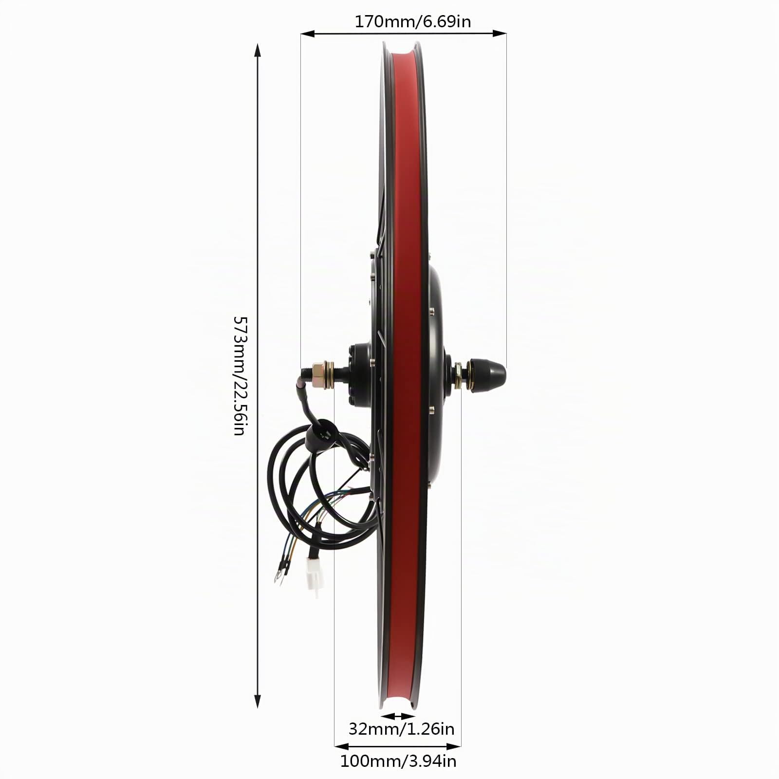 Kit de conversion pour vélo électrique - 1000 W - 48 V - 26" - Kit de conversion pour vélo électrique - Moteur avant sans balais - 55 km/h - Avec sac de contrôle - Pour vélo de ville et VTT