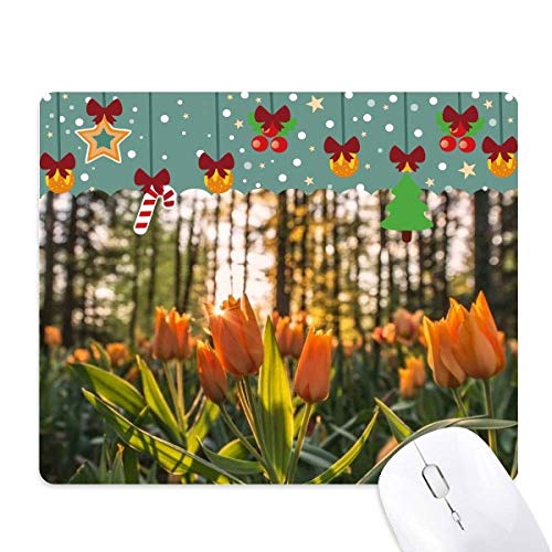Tapis de souris en caoutchouc floral pour un bureau élégant