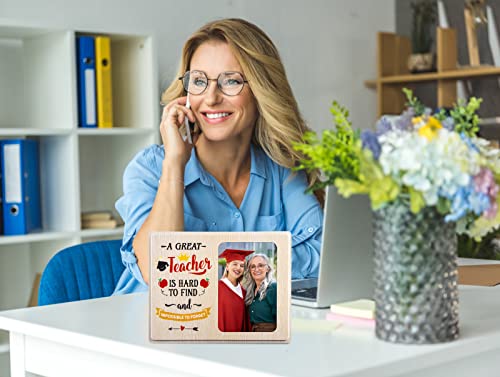 Whatsign Teacher Appreciation Gifts For Women Men Teacher Picture Frame End Of The Year Teacher Retirement Gifts Photo Frame Teachers Appreciation Day Gifts Back To School Graduation Gift For Teachers #TOP2