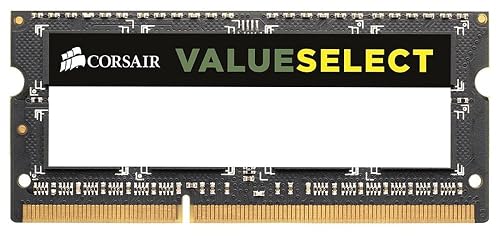 Corsair CMSO4GX3M1A1600C11 Value Select 4GB (1x4GB) DDR3 Up to 1600 Mhz CL11 Mainstream Notebook Memory Module
