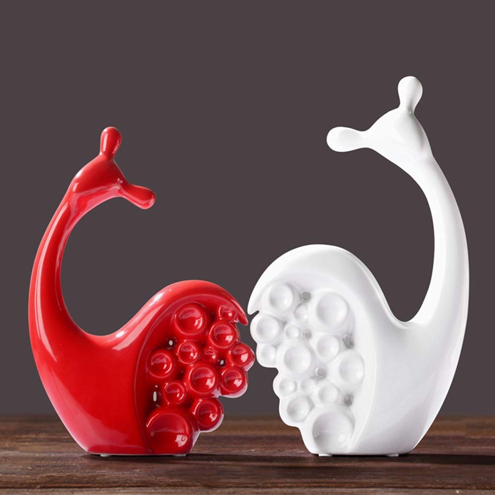 Per la cucina domestica e la sala da pranzo patio esterno, ornamenti artistici artigianali, scultura in ceramica moderna, decorazione per la casa originalità arredamento animale sculture in porcellana