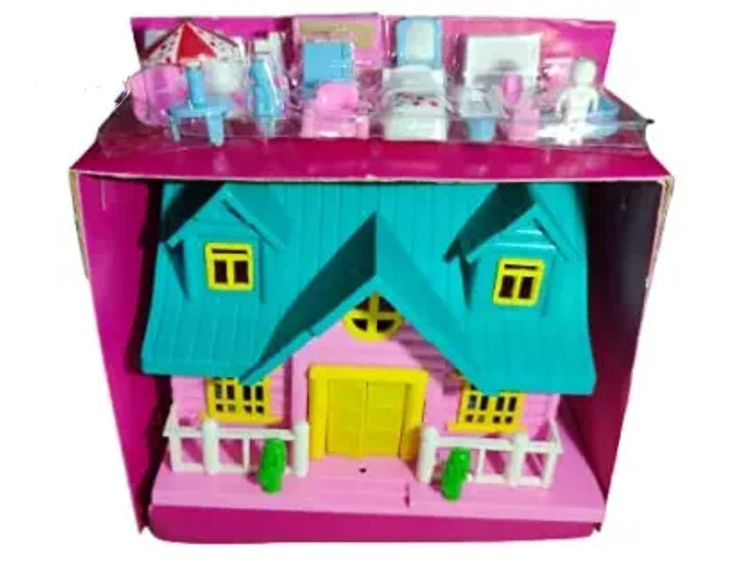 RUHANI Mini Doll House Toy, Bright and Cheerful Colours with Furniture Set for Kids 3+ Years Kids (B0DBQXR37G) Amazon Price History, Amazon Price Tracker
