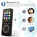 MP3 Player, Safuciiv 32GB MP3 Player with Bluetooth 5.2 HiFi Lossless Audio Quality, One-Touch Recording, FM Radio, Premium Audio Experience for Music Enthusiasts, Deep Black