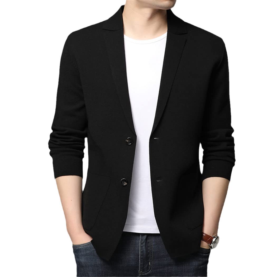 Cardigan décontracté d'automne pull pour jeunes hommes chaud manches longues M