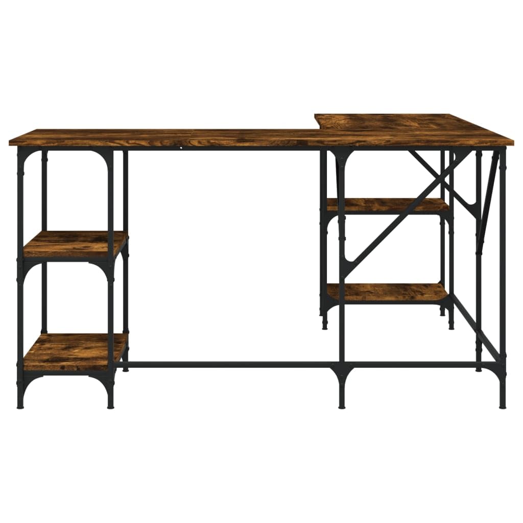 Homgoday Scrivania ad angolo, scrivania per computer, ufficio, PC, tavolo da lavoro, tavolo per studio, casa, ufficio, incenso, 139 x 139 x 75 cm, materiale in legno