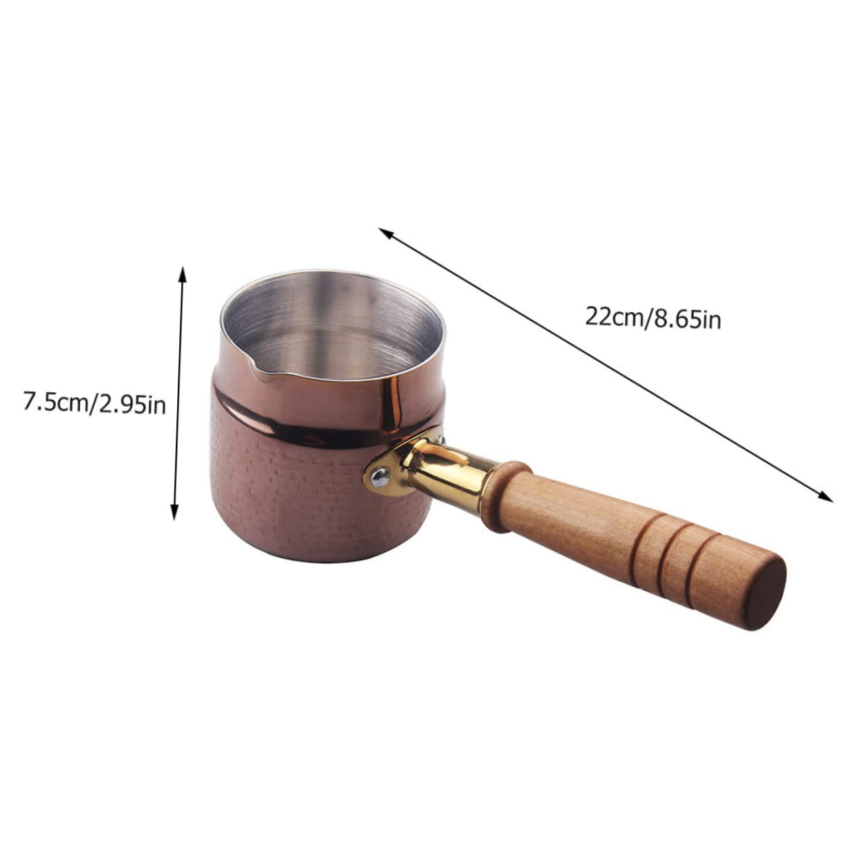 Ciieeo 1pc Butter Pot Safe Baking Melting Pot for Chocolate Cheese Heating for Home Kitchen Restaurants Portable Lightweight Design