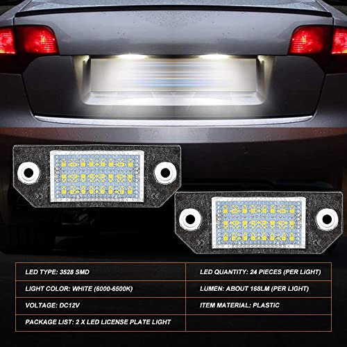Ampoules LED plaque Ford Focus solution aux éclairages jaunis - 3