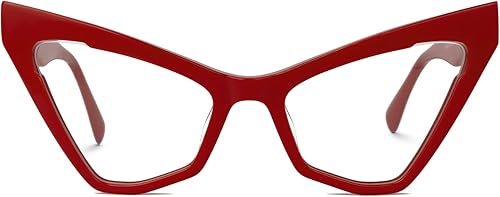 Miniatura 8 de VOOGLAM Gafas de bloqueo de luz azul de ojo de gato multicolor marco de anteojos falsos de moda para mujer antifatiga ocular y rayos UV