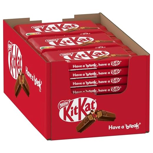 NESTLÉ KITKAT Classic Schokoriegel, Knusper-Riegel mit Milchschokolade & knuspriger Waffel, 24er Pack (24 x 41,5g)