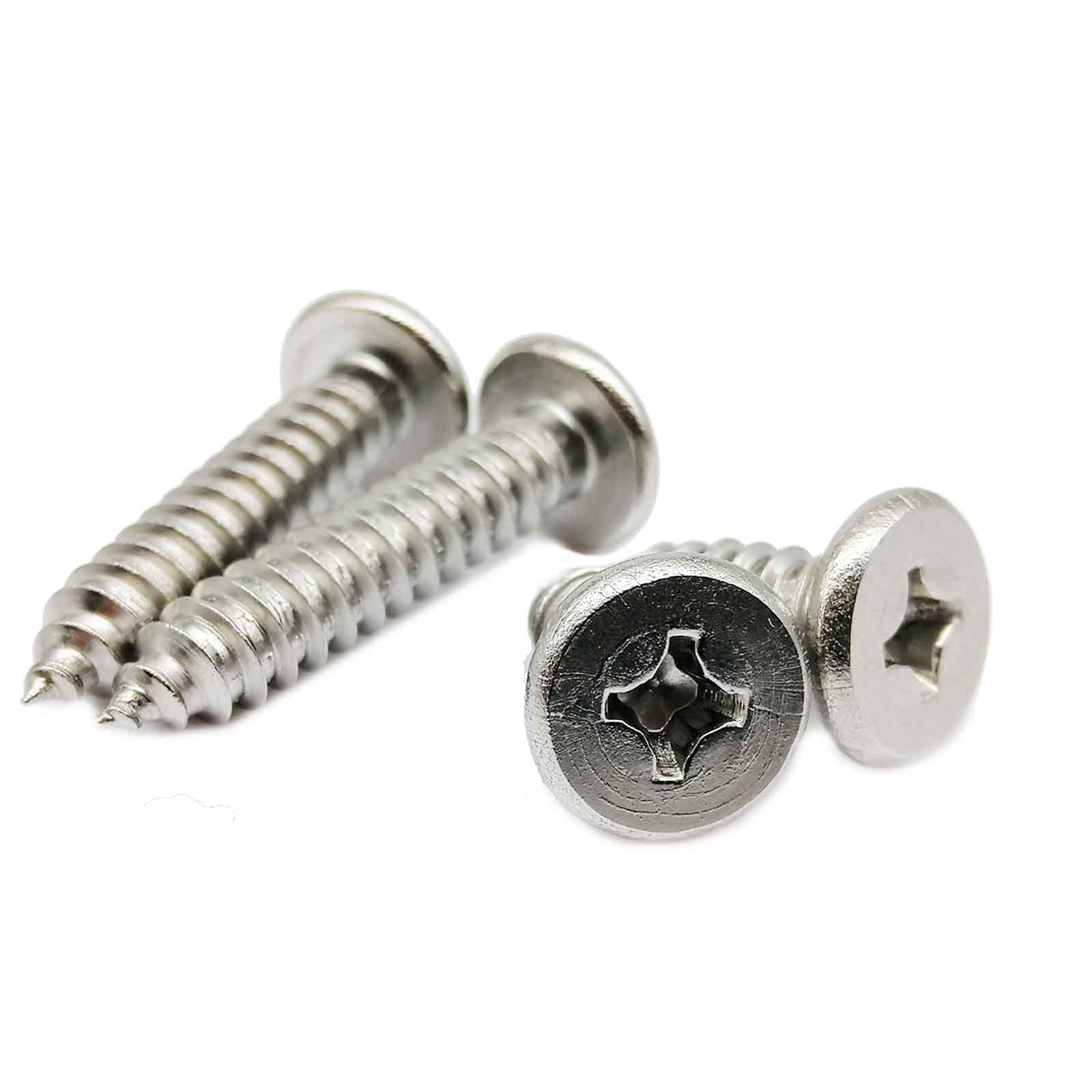 Tornillo Tornillo 10/50 piezas M2 M3 M4 M5 M6 304 Acero inoxidable Cruz empotrada Phillips Ultra delgado Super bajo Cabeza de oblea plana Tornillo de madera autorroscante Tornillo de madera insertos r