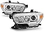 [For 2016-2022 Toyota Tacoma SR & SR5 Model] Chrome Housing OE-Style Projector Headlight Headlamp Assembly, Driver & Passenger Side
