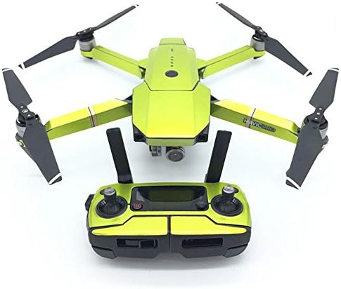 PeleusTech Fluorescence Stickers Full Set for DJI Mavic Pro Drone Skins Decals Remote Controller Waterproof Stickers - (Fluorescence Green)