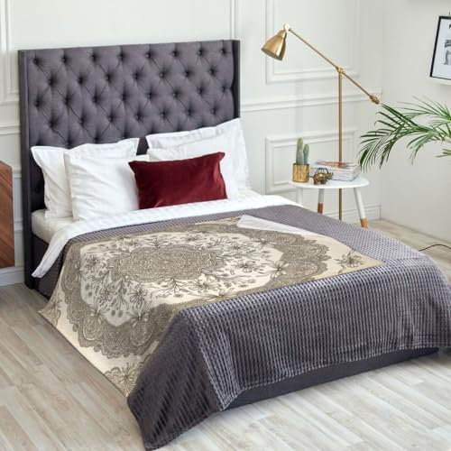 Couverture pelucheuse compacte bohème au tissage de qualité - 3