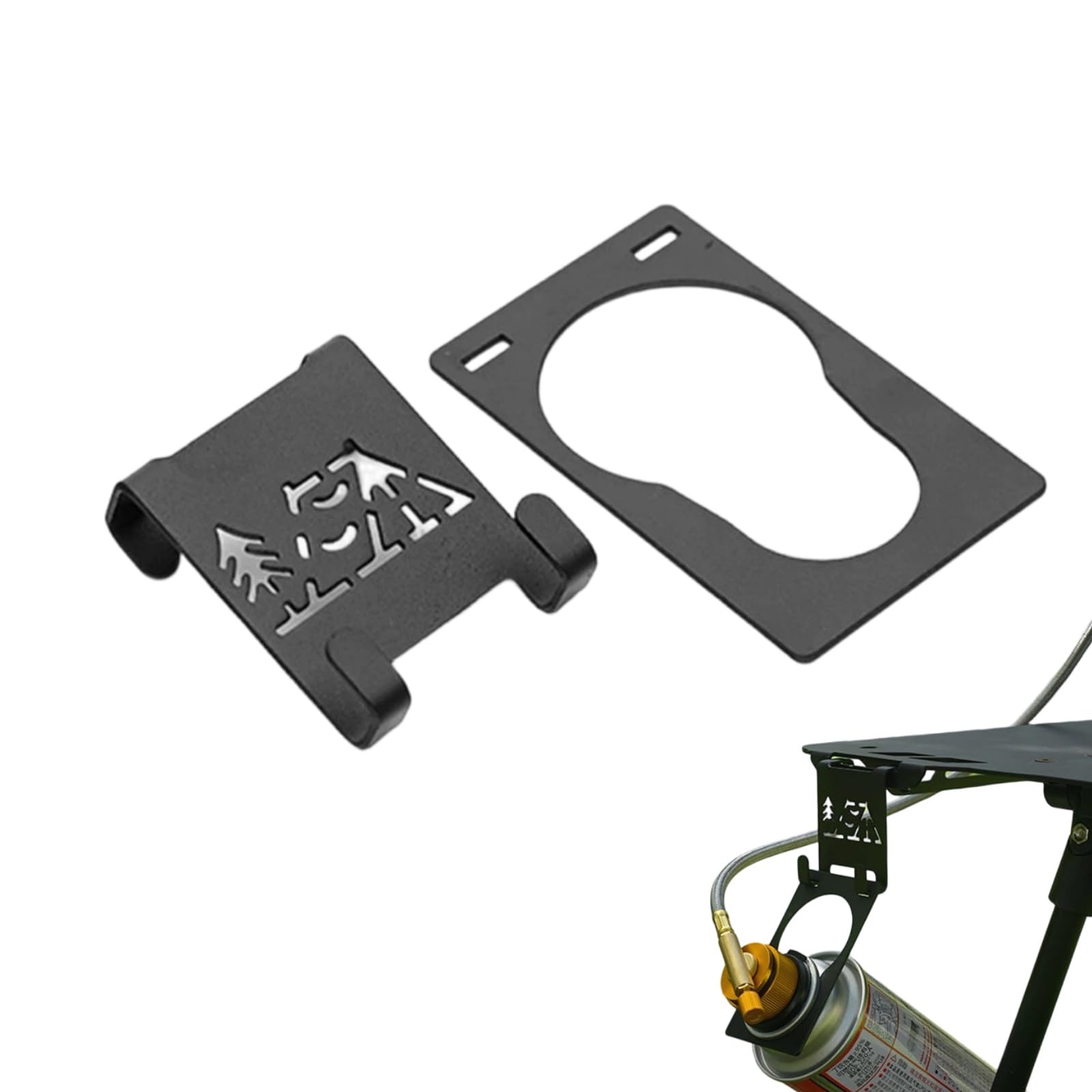 FZCHENGDANUO Outdoor Gas Canister Hook Portable Camping Hanger Clip