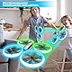 AVIALOGIC Q9s Drone Drohne für Kinder mit Höhehalten und Kopflosem Modus,RC Quadcopter mit Blauen & Grünen Lichter und 2 Akkus,Spielzeug Drohne für Kinder und Anfänger