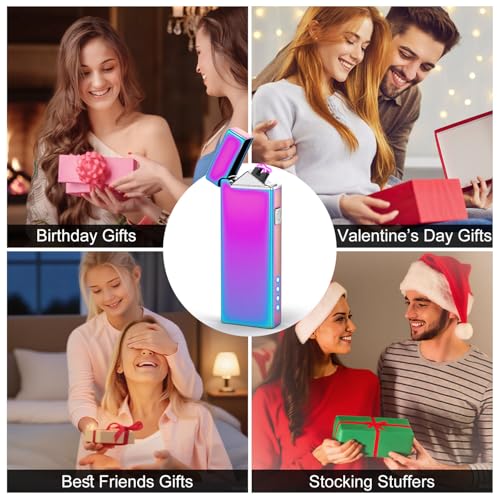 LcFun Dual Arc USB Rechargeable Pocket Lighter (Multichrome) — view 7