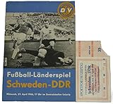  Prg. Fußball-Länderspiel DDR - Schweden 27.04.1966 mit EK