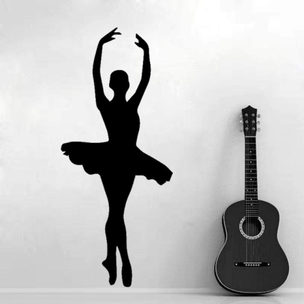 Amazon Ronronner 美容ダンス女の子pvc壁デカール家の装飾女の子の部屋の壁のステッカーバレエ防水壁紙30センチ 69センチ ウォールステッカー オンライン通販