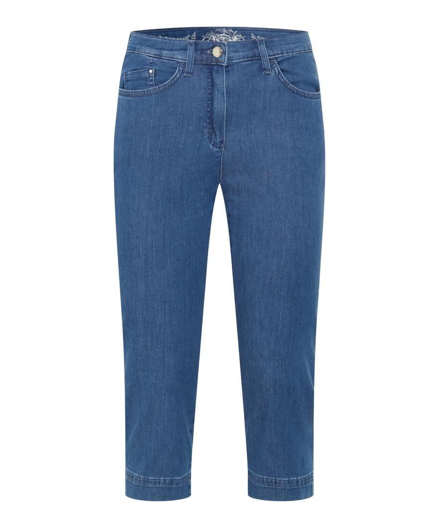 Raphaela by Brax Women's Lora Capri Super Light Denim Jeans, 28 Bleached, 31W x 32L