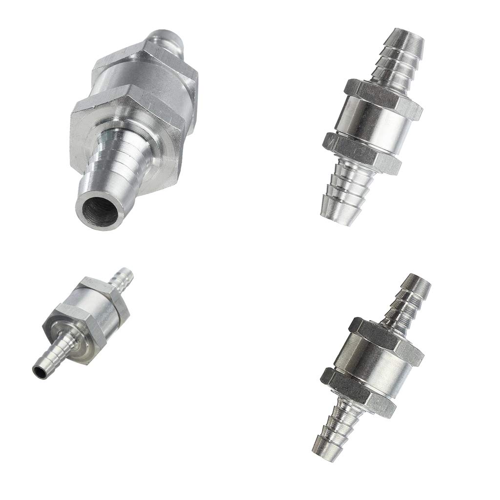 One Way Fuel Non Return Check Valve Petrol Diesel Oil Water Aluminium