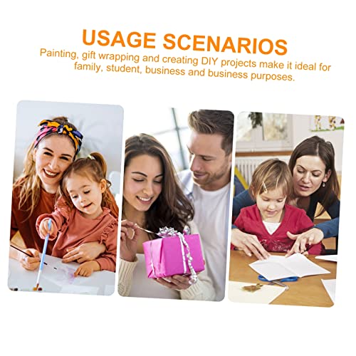 KICHOUSE 2 Rolos Papel De Desenho Bloco De Desenho Para Crianças Rolo De Papel De Jornal Artesanato