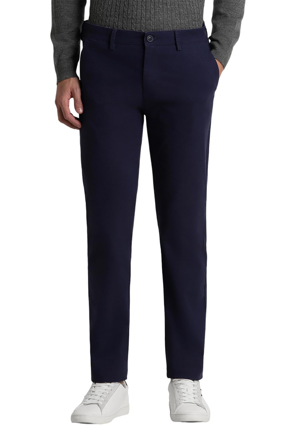 peter england Men's Regular Fit Mid Rise Pants-picture-13