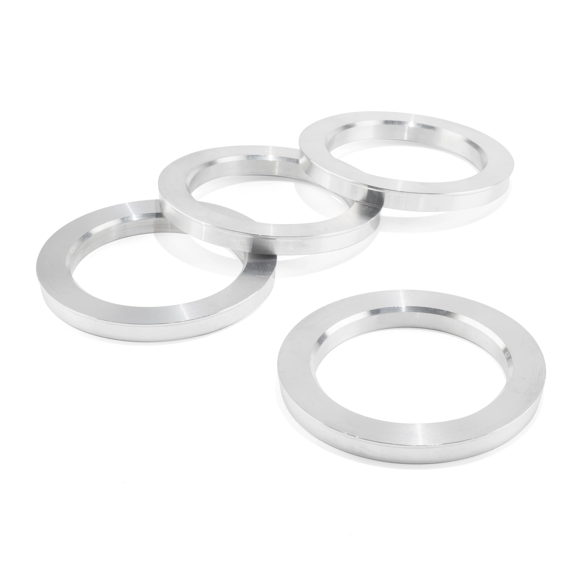 RTRHINOTUNING Hub Centric Rings (Pack Of 4) Silver Hub