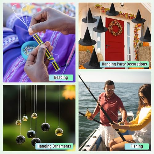 Anezus Fishing Wire for Hanging, Clear Fishing Line Invisible String Strong Monofilament Line for Hanging Decorations and Crafts - Image 4