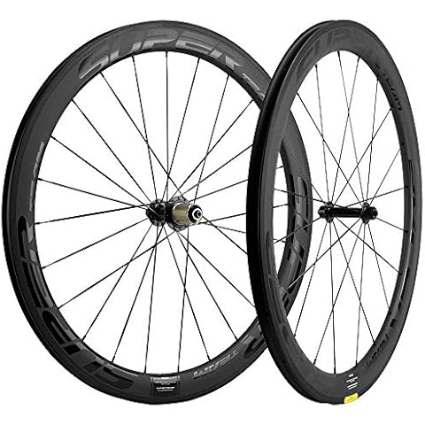 Superteam 50/25mm UD Matte Finish Wheel 700c Carbon Wheelset Clincher (Black) Cover