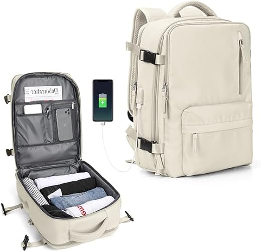 SZLX Cabin Bags 40x20x25 for Ryanair Underseat Carry-ons Bag Women,Easyjet Cabin Bag 45x36x20 Hand Luggage Bag Travel Backpack Cabin Size Rucksack Laptop Backpack Waterproof Men with Shoes Compartment