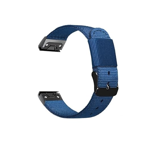 HAETIN Fits Garmin対応 Fenix 7/6X/6X Pro Sapphire/5X/5X/3/3HR 26/22/20mm 腕時計ベルト クイックリリリース バント 交換用 スマートウォッチ バント(Blue,20mm)