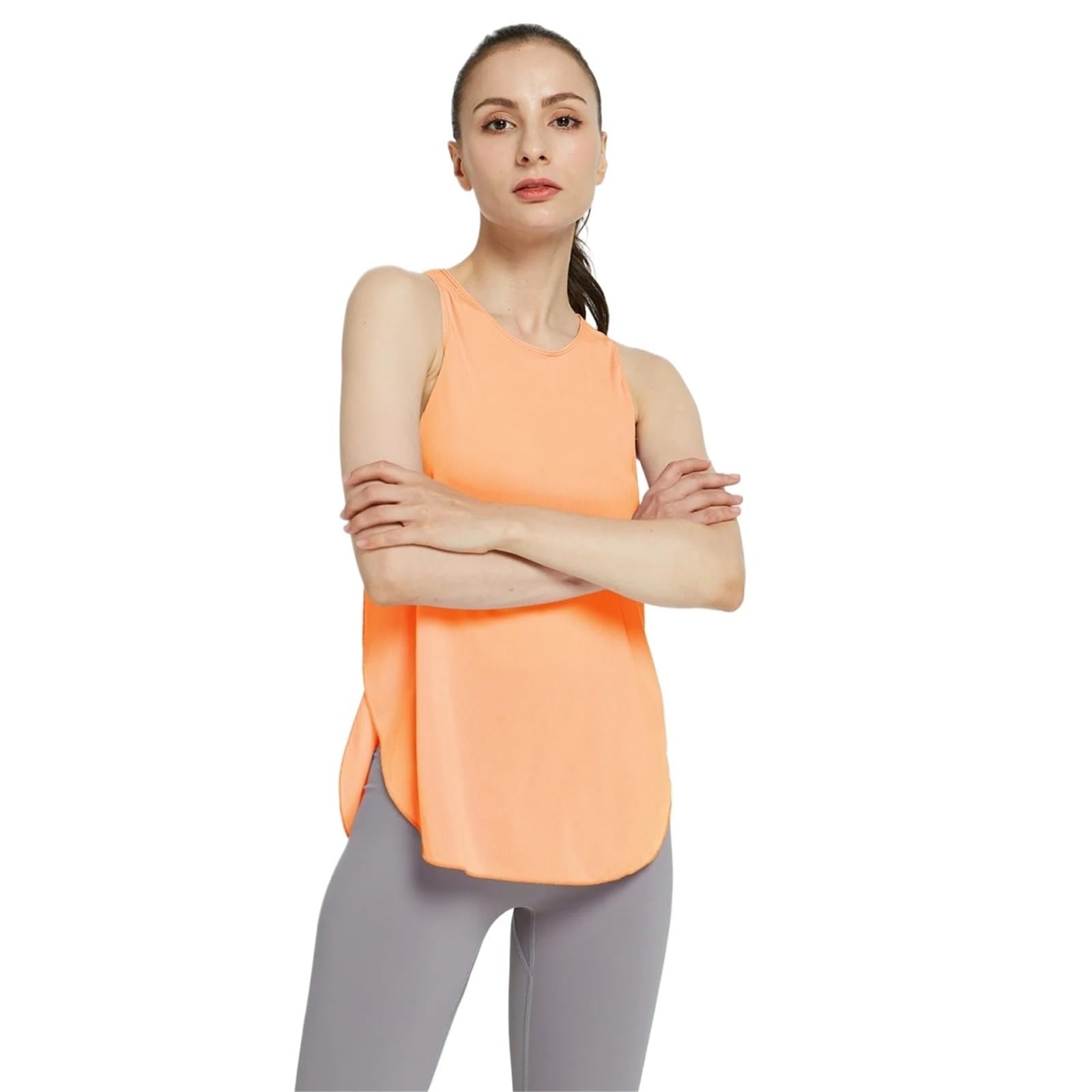 Camicie da Yoga Donna Senza Maniche, Fitness Atletico, Gilet Sportivo con Schiena Scoperta, Comodo Scollo a U, Canotte Sportive Allenamento per La Corsa, Lo Yoga