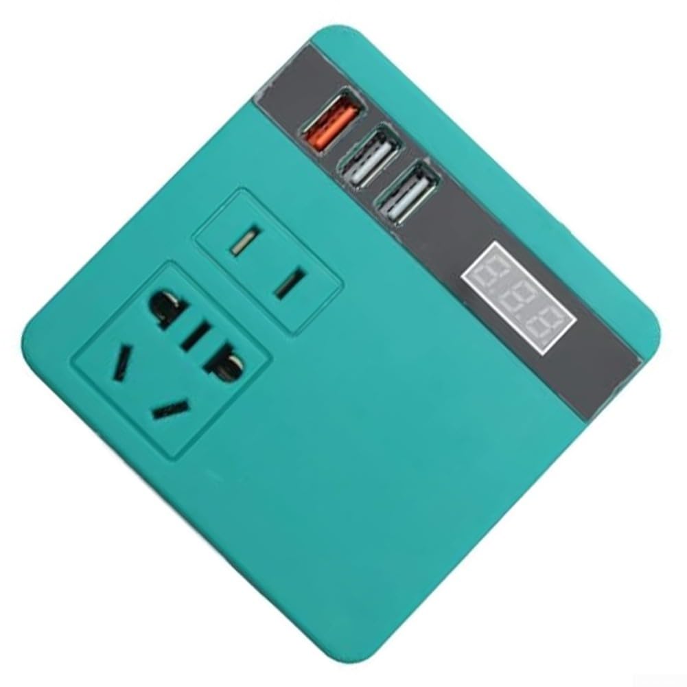 Inverter per batteria al litio con caratteristiche avanzate che forniscono una conversione sicura dell'energia da 21 V CC a 220 V AC facilmente (rosso)