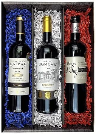 Bull &amp; Bear Vive la France! Probierpaket 3 preisgekrönte Rotweine (3 x 0.75 l), Weingeschenk mit französischen Weinen