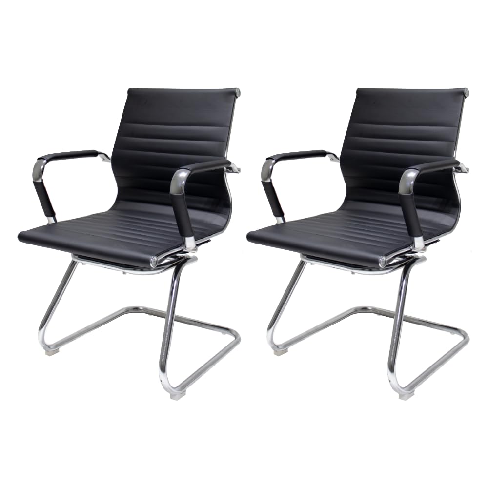 Kit 2 Cadeira de Escritorio Ergonômica Com Base Fixa Diretor