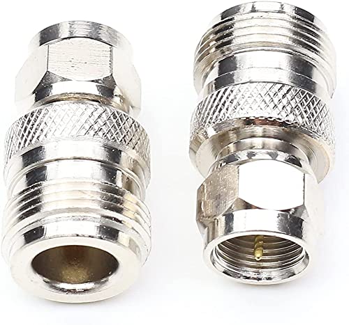 3AN Telecom N Type Female to F Male Adapters, N to F Connect to Coax Cable 2PCS-image-20