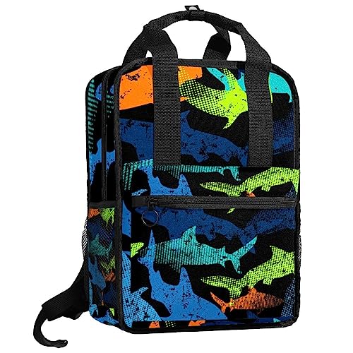 Sac à dos coloré pour ranger toutes les fournitures - Grand sac multicolore et réglable