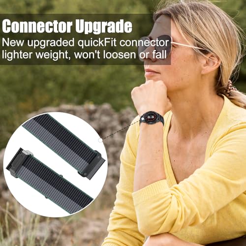Niboow QuickFit 26mm Strap for Garmin Fenix 8 51mm/Fenix 7X Pro Solar/Fenix 7X/Fenix 6X/Fenix 6X Pro/Fenix 5X/Fenix 5X Puls - Image 3