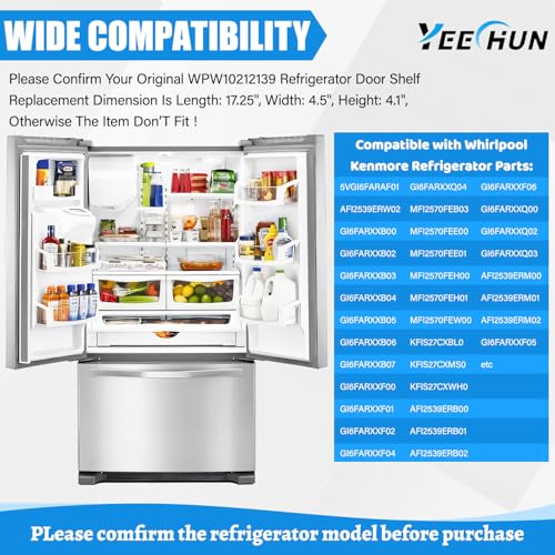 Whirlpool side by side fridge