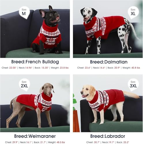 Pull pour chien taille 5XL idéal pour les balades d'hiver