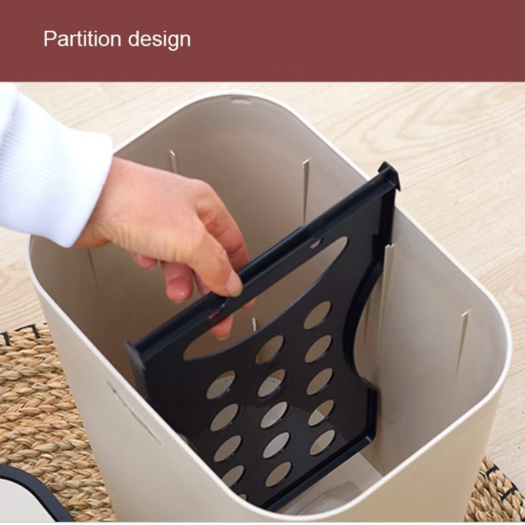 Papeleras Para Cocina(A) Papeleras Para Cocina(A) - Cesta rectangular de interior - Ideal para uso doméstico - Cubo de almacenamiento de plástico de 12 L / 3 galones - Ideal para la cocina o el baño