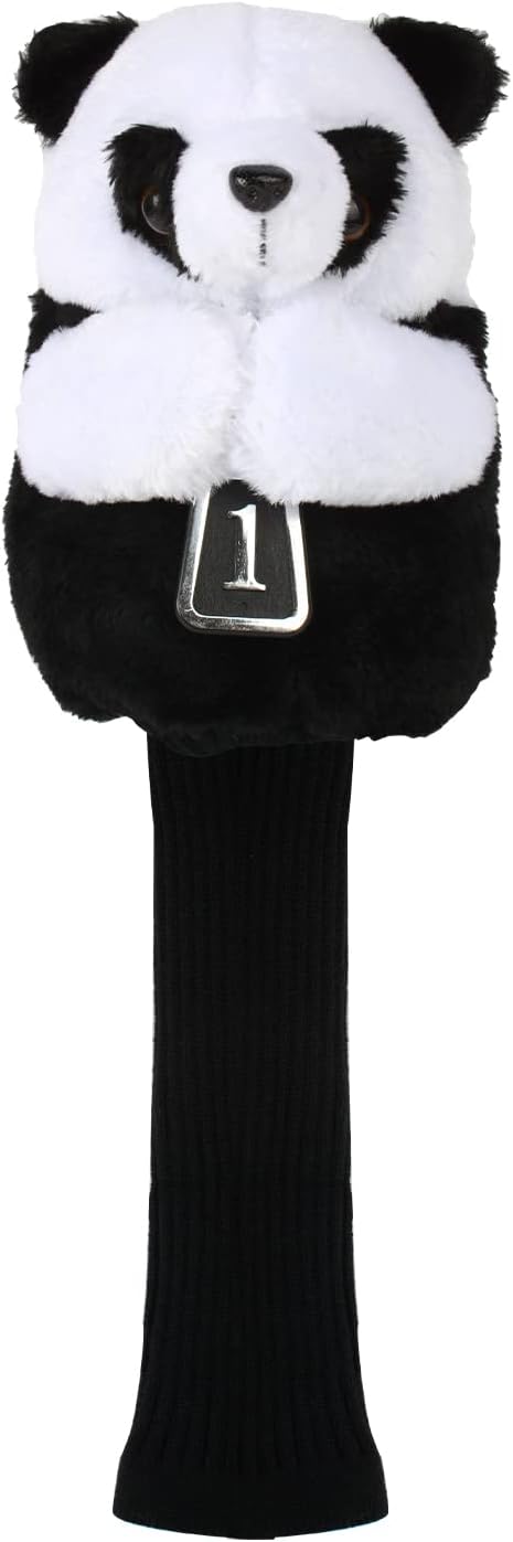 Andux Plush Golf 460cc Driver Wood Club Head Covers Panda MT/MG74