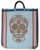 Leos Imports Mexican Mesh Bag Mercado Market Bag Day of the Dead: Sugar Skull 18
