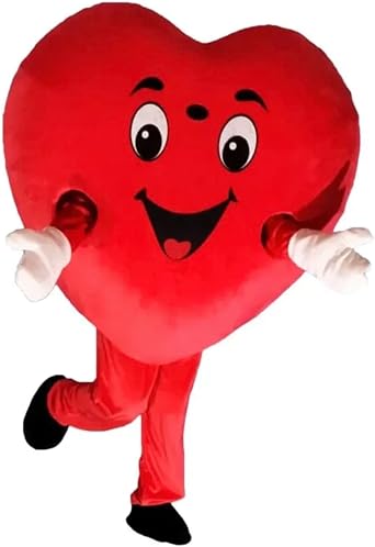 Fursuit Mascot Factory Store Professional Red Love Heart Halloween Mascot Costume Fursuit Furry Costume Fancy Dress Halloween Cosplay Birthday Party Cosplay Gift