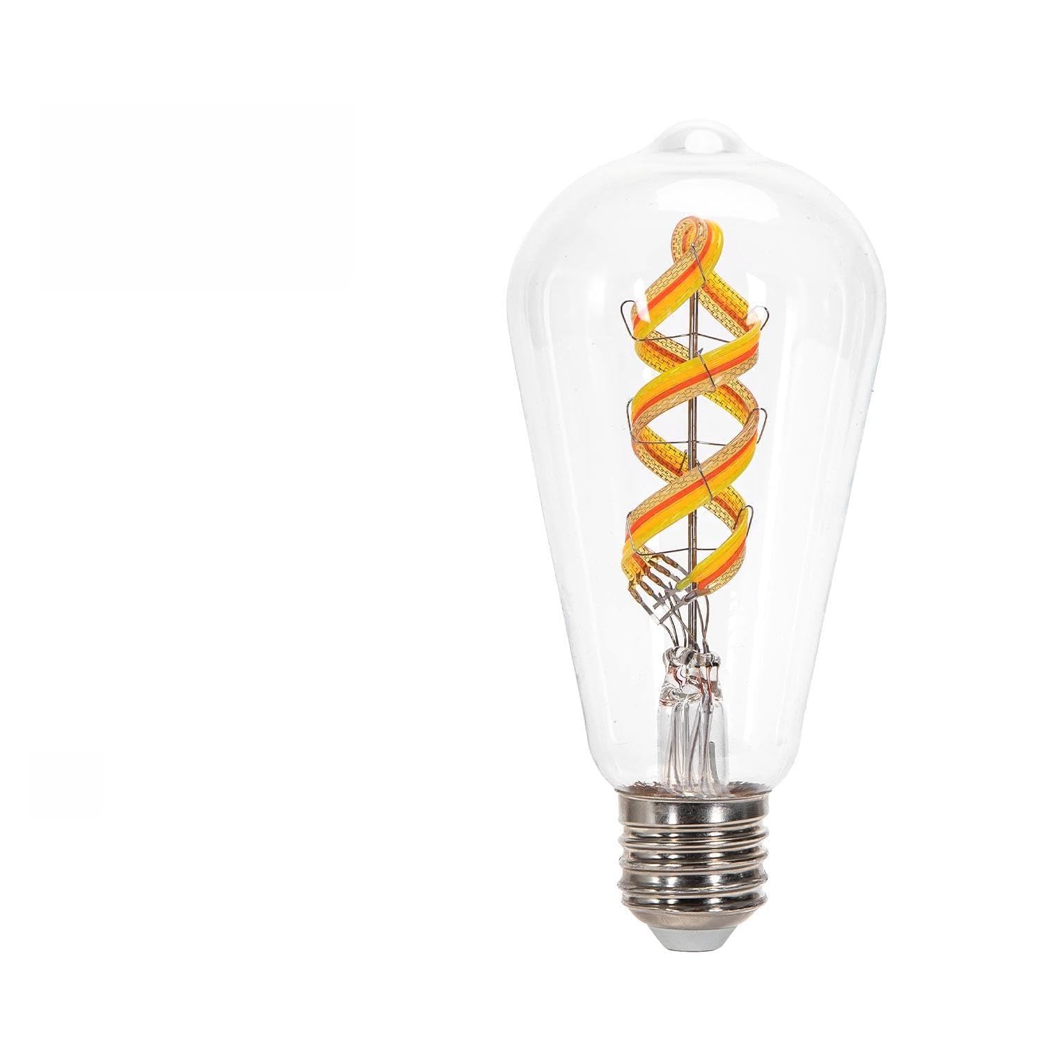 Bombilla inteligente LED ST64 de 4.9W con Bluetooth Mesh y luz RGBW regulable