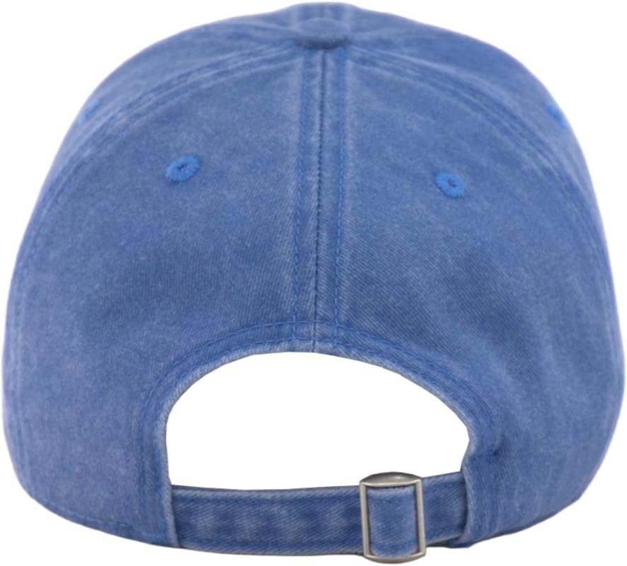 Image of Vintage Washed Cotton Baseball Caps Men Women Adjustable Unstructured Low Profile Dad Hat