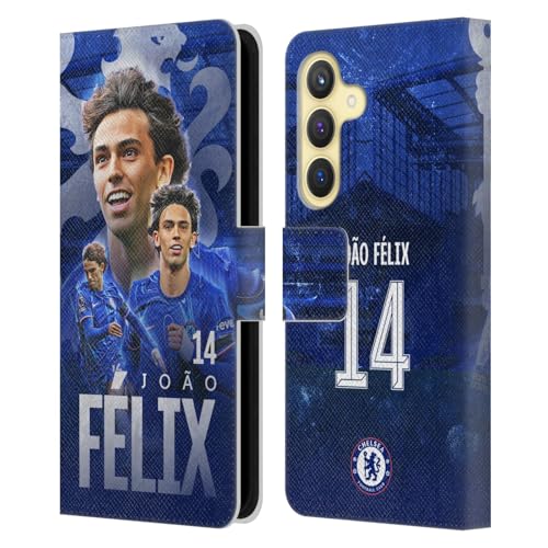 Samsung S24 5G Housse Cuir Chelsea FC João Félix Portefeuille