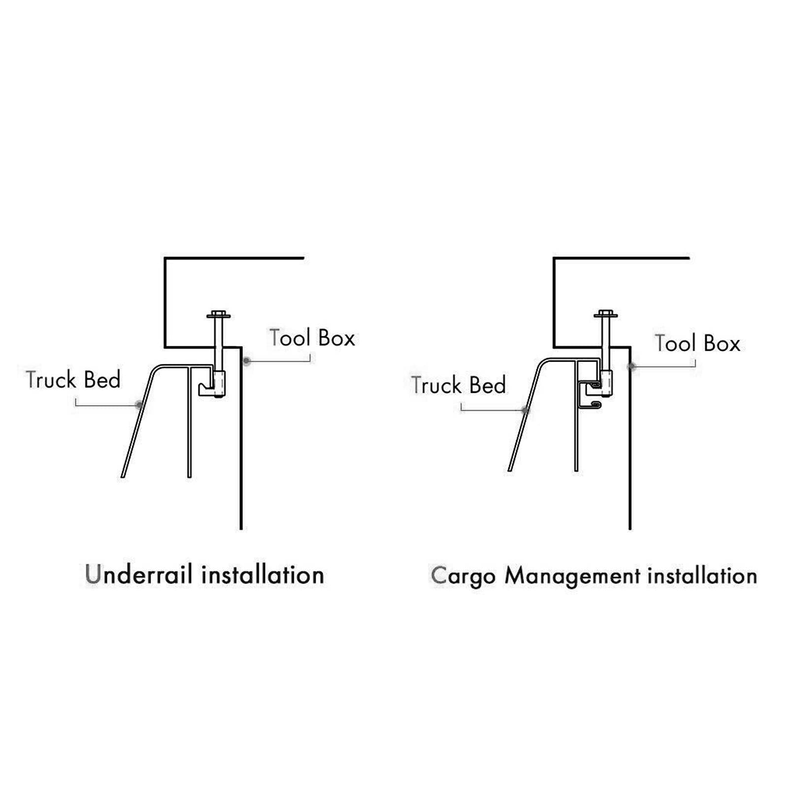J Hook Crossover Tool Box Mounting Clamps For Pickup Truck Tool Box - View #7